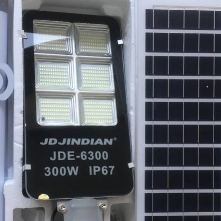 JD 6300 NEWS đèn năng lượng mặt trời 300w, đèn đường chính hãng JINDIAN (JD) - 3101