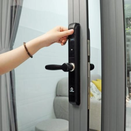 Khóa vân tay cửa nhôm kính HOMEKIT AB-04C tạo mật khẩu mở khóa từ xa qua app - 3769