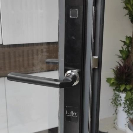 Khoá vân tay Laffer XF18 cửa nhôm, cửa đố nhỏ mở khóa qua thẻ từ, vân tay, qua app - 3849