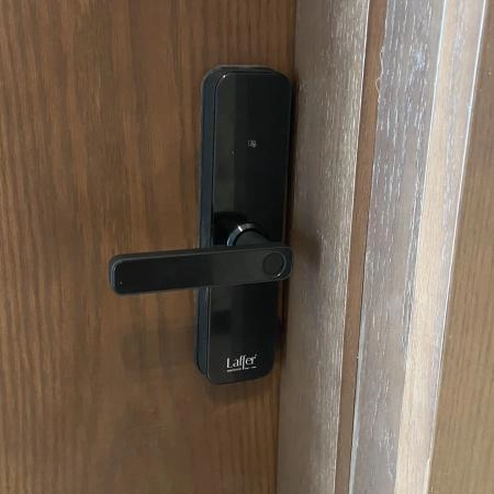 Cửa vân tay mở khóa từ xa qua app LAFFER LX08 chuyên dụng cho cửa gỗ - 3883