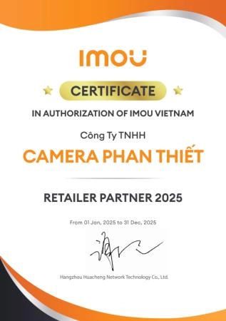 Chứng nhận phân phối camera Imou chính hãng