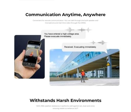 Đàm thoại 2 chiều giúp bạn dễ dàng trao đổi qua camera
