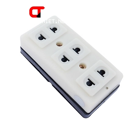 Ảnh sản phẩm Ổ cấm điện 3 lỗ cao cấp - Kết nối camera với nguồn điện và đầu thu - hình 2