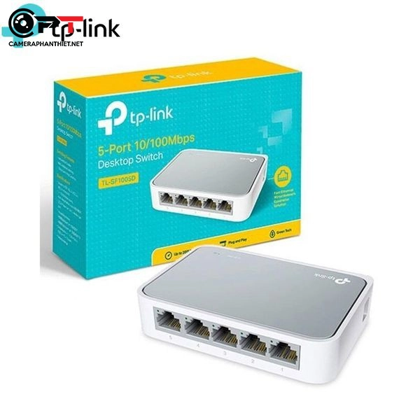 Ảnh sản phẩm TP-Link TL-SF1005D - Bộ Chia Tín Hiệu Để Bàn 5 cổng 10/100Mbps - Hàng Chính Hãng - hình 1