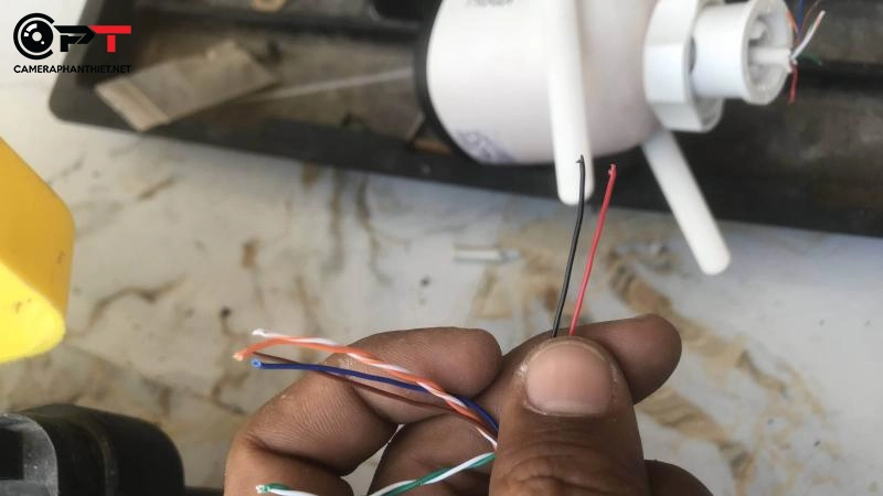 cách đấu dây nguồn cho camera imou khi bị đứt - 2909