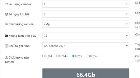 công cụ tính toán dung lượng lưu trữ camera, công thức tính chuẩn nhất năm 2022 - 3088