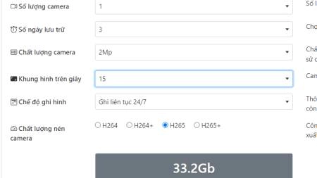 công cụ tính toán dung lượng lưu trữ camera, công thức tính chuẩn nhất năm 2022 - 3089