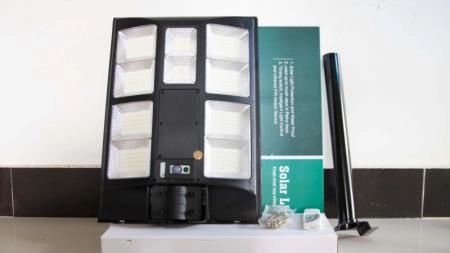 JD 5100 800w Đèn Đường Năng Lượng Mặt Trời Chính Hãng JINDIAN - Đèn bàn chải, liền thể - 3153