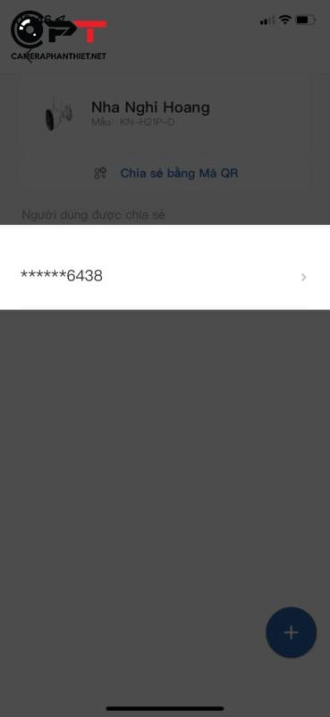 hướng đẫn cách xóa bỏ chia sẽ camera cho thiết bị khác trên IMOU, KBONE - 3173