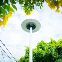 đèn năng lượng mặt trời jd ufo 800w kim cương - jd-u800 đèn đĩa bay trang trí sân vườn