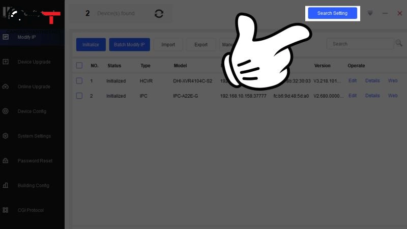 Cài đặt (gán) ip tĩnh cho camera imou, kbone - 3494