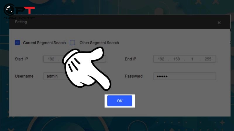 Cài đặt (gán) ip tĩnh cho camera imou, kbone - 3496