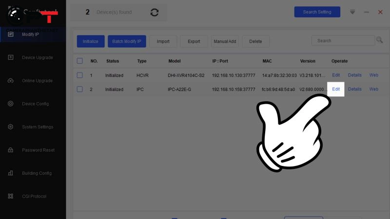 Cài đặt (gán) ip tĩnh cho camera imou, kbone - 3497
