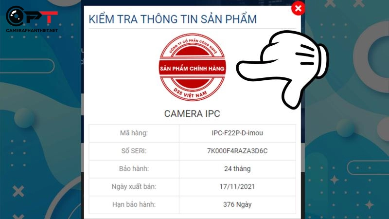 Cách kiểm tra bảo hành camera imou