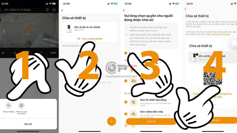 Cách chia sẻ camera imou bằng mã qr - 3703