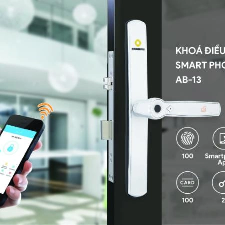 ảnh sản phẩm Khoá vân tay HOMEKIT AB-13 Mở khóa từ xa qua app ảnh 2