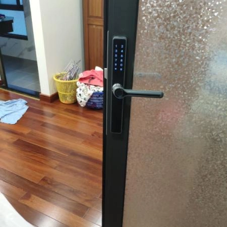 Ảnh sản phẩm Khóa vân tay, thẻ từ dành cho cửa lùa Kassler KL-599 Black - hình 5