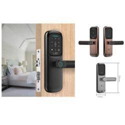 Khóa vân tay LAFFER LX02 chuyên cho cửa gỗ, cửa phòng 5 tính năng mở khóa