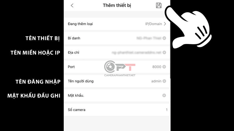 Hướng dẫn xem camera hikvision bằng tên miền trên app hikconnect