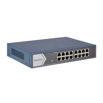 Ảnh sản phẩm Switch Hikvision 16 Cổng 10/100/1000 Mbps DS-3E0516-E(B) - hình 1