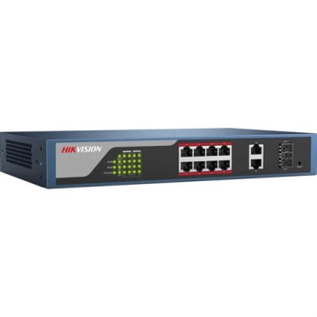 Switch Hikvision 16 cổng POE, 2 uplink 10/100/1000 Mbps DS-3E1318P-EI ảnh 