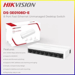 Switch Hikvision 8 Cổng 10/100 Mbps DS-3E0108D-E