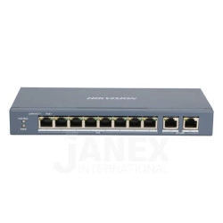 Switch Hikvision 8 cổng POE, 2 uplink 10/100/1000 Mbps DS-3E0310P-E/M