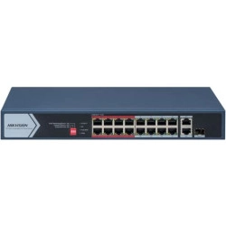 Switch Hikvision 16 cổng POE, 2 uplink 10/100/1000 Mbps DS-3E0318P-E(C)