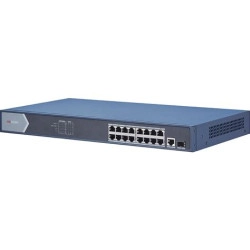 Switch Hikvision 16 cổng POE, 2 uplink 10/100/1000 Mbps DS-3E0518P-E