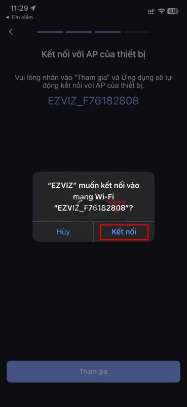 Cài đặt lại wifi camera ezivz khi đổi mật khẩu wifi - 5373