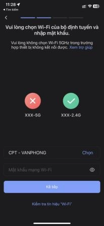 Cài đặt lại wifi camera ezivz khi đổi mật khẩu wifi - 5372