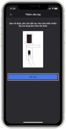 Cách tạo dấu vân tay cho khóa thông minh trên ứng dụng TTLOCK - 5395