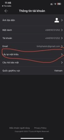 Hướng dẫn đổi mật khẩu ứng dụng TTLOCK - 5382