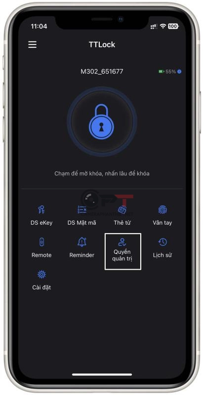 Chia sẽ khóa vân tay cho người dùng khác qua ứng dụng ttlock - 5402