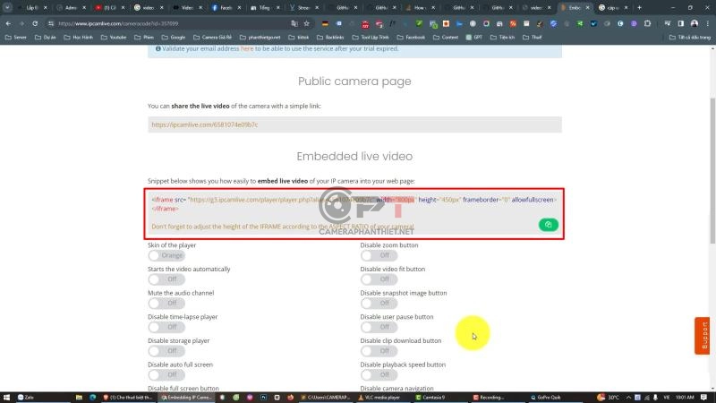 Cách đưa camera lên website cho khách xem - 5419