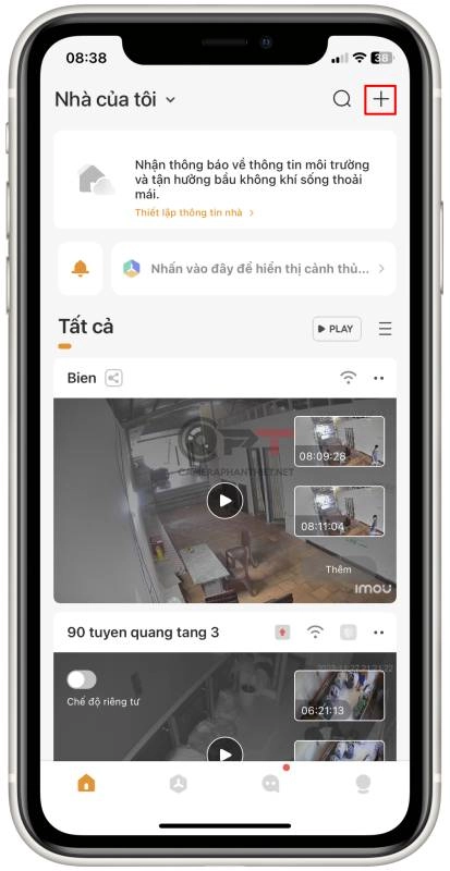 Hướng dẫn cài đặt camera imou, thêm camera vào ứng dụng - 5430