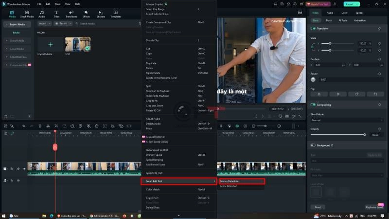 Tự động cắt video khi không có tiếng hoặc không có lời thoại video - 5453