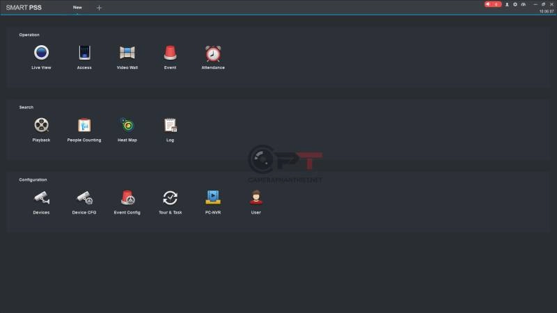 Phần mềm xem camera DAHUA và KBVISION trên máy tính, phần mềm SmartPSS
