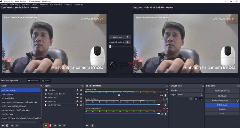 Dùng camera imou làm webcam để livestream