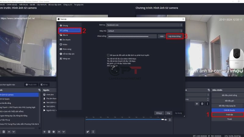Dùng camera imou làm webcam để livestream - 5582