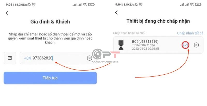 Lỗi không chia sẻ được camera ezviz - 5590