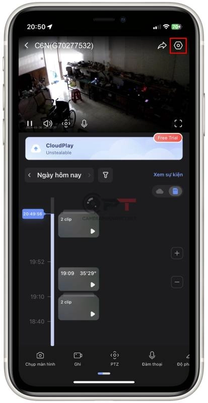 Định dạng the nhớ camera ezviz - Xóa video - 5602