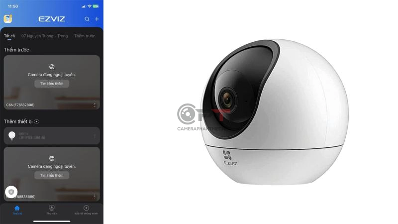 Cách khắc phục camera ezviz bị ngoại tuyến