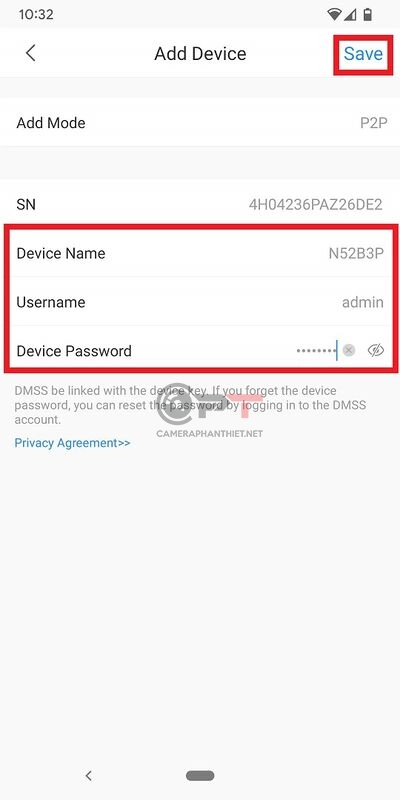 Cách thêm camera vào phần mềm dmss trên điện thoại - 5677