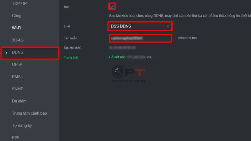 Hướng dẫn cấu hình tên miền cho đầu ghi hình Dahua - 5732
