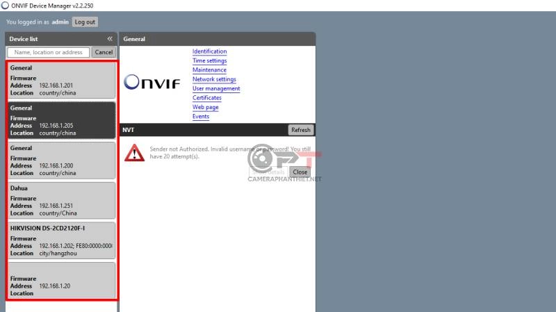 Bật onvif camera dahua - 5761