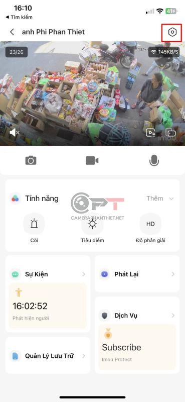 Bật đèn camera imou - 5791