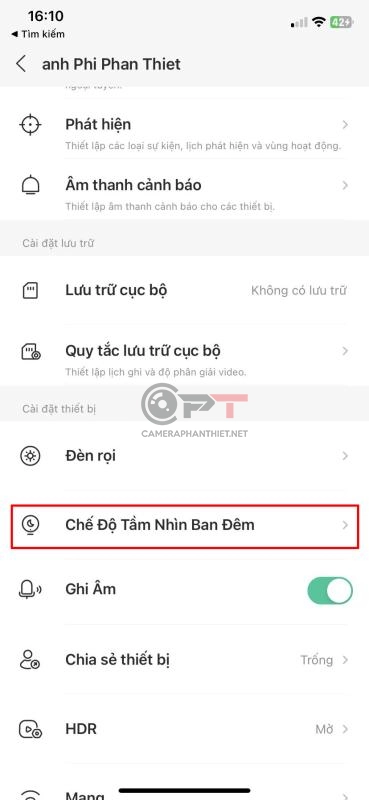 Bật đèn camera imou - 5792