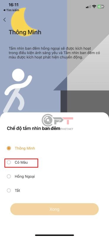 Bật đèn camera imou - 5794