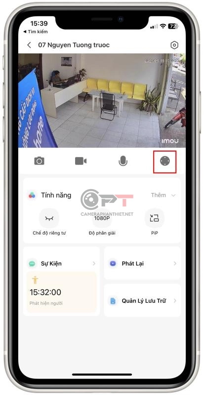 Cách xoay camera imou trên điện thoại - 5803